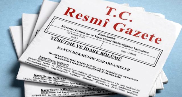 10 Temmuz Resmi Gazete’de Yayımlananlar