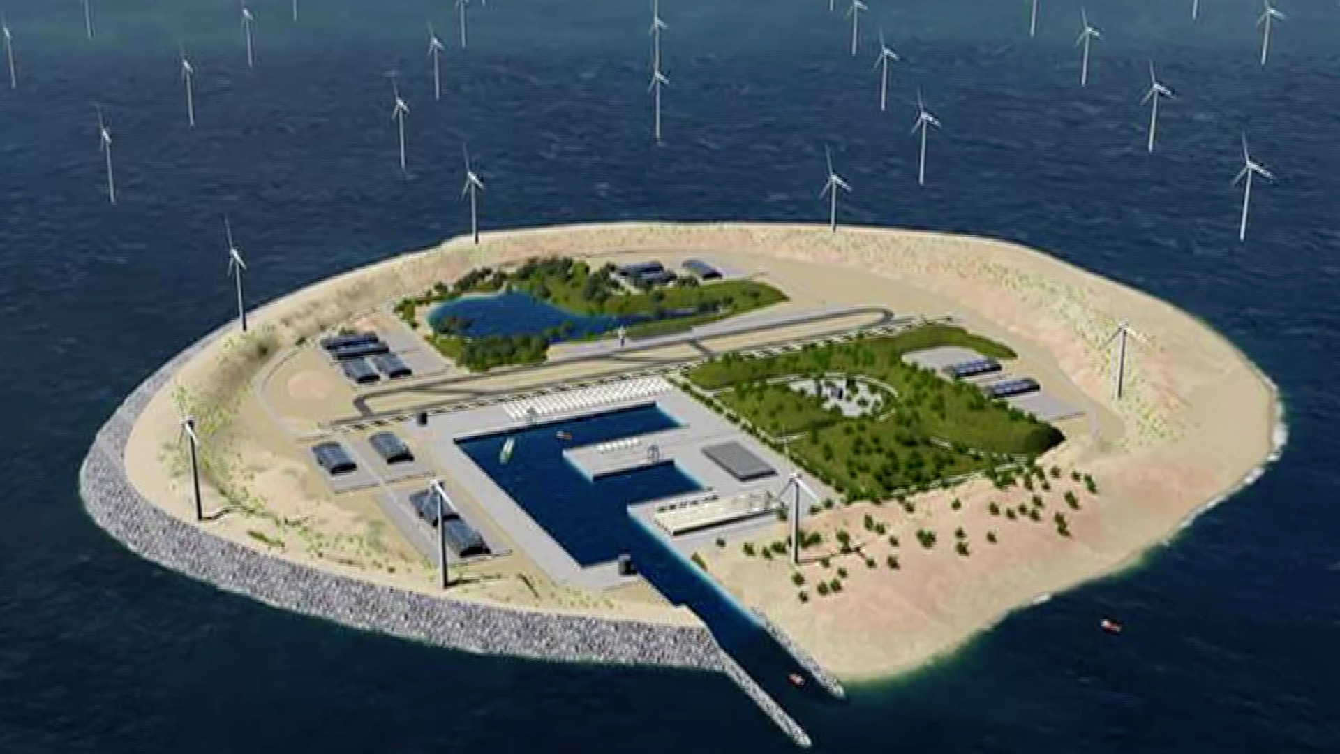 The Danes will create an artificial island for electricity distribution