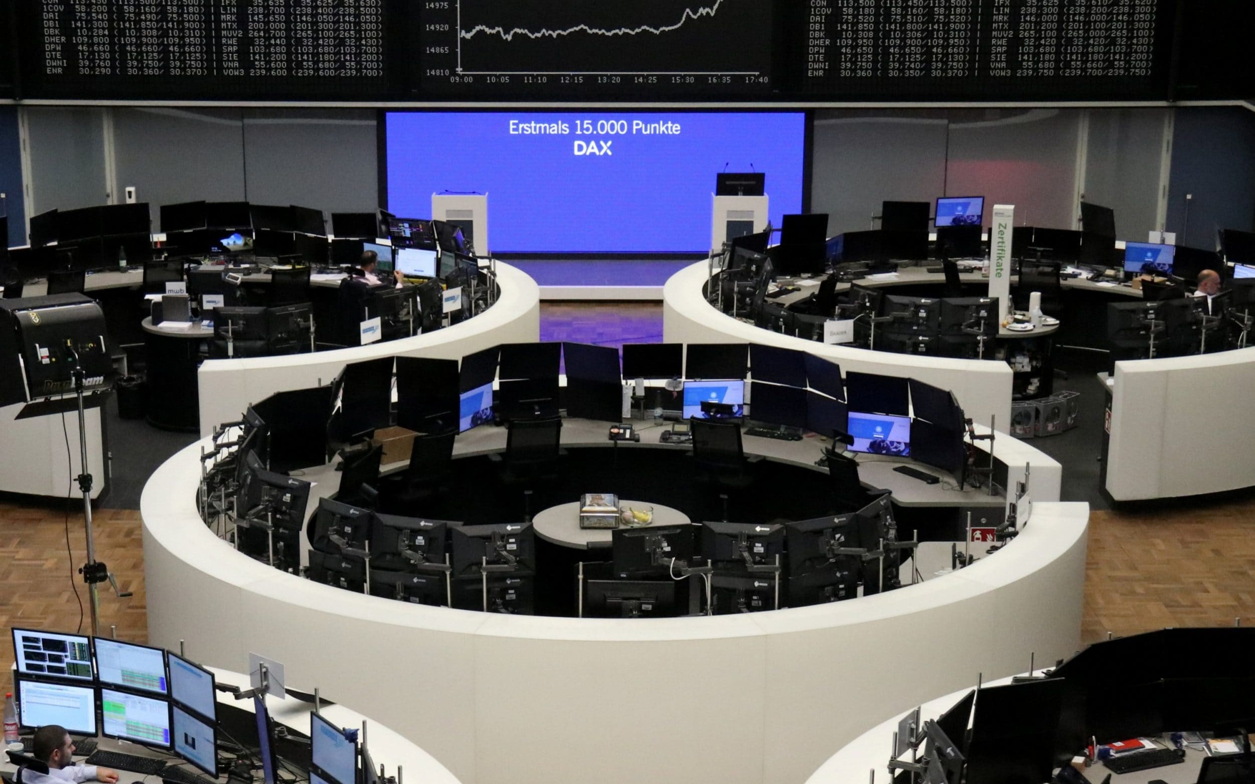 Dax ilk kez 15.000 puanlık engeli aştı