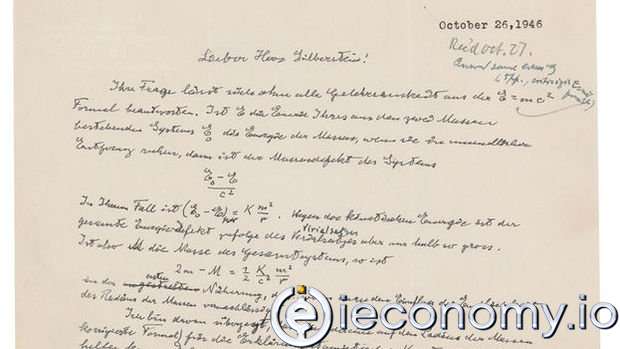 Einstein’ın El Yazısı Mektubu Satıldı!