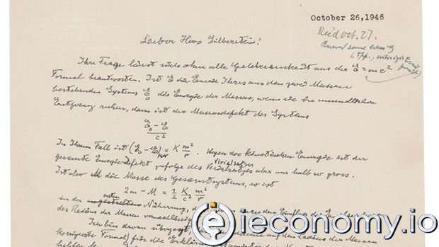 Einstein's Handwritten Letter Has Been Sold!