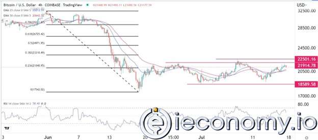 BTC/USD Forex Sinyali: Kazanç Sezonu Devam Ederken 22,500'ü Yeniden Test Etmekte Yarar Var.