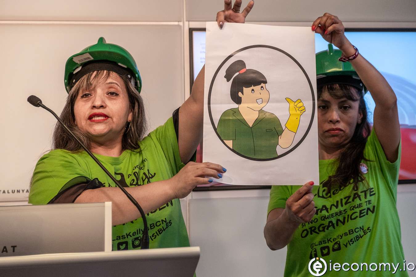 İspanya'da hizmetçi örgütü otellere karşı savaşıyor