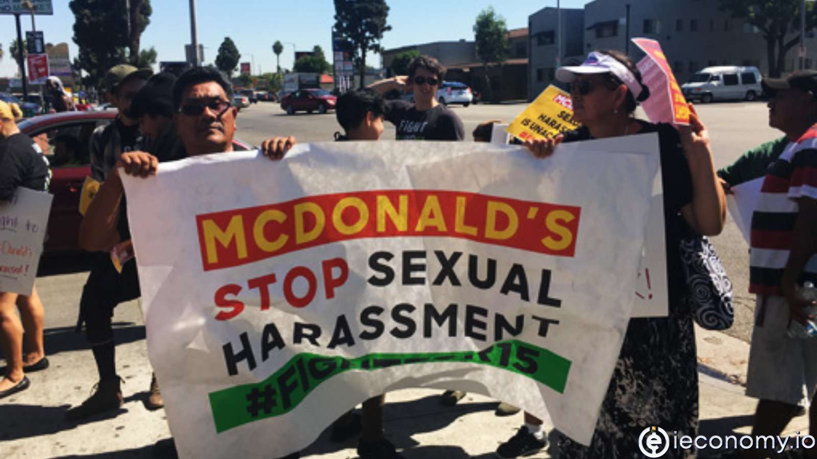McDonald’s employees protested in sexual harassment in the USA