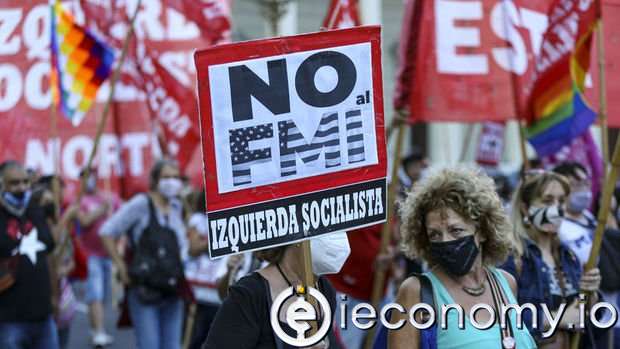 Arjantin'de IMF anlaşması protestosu