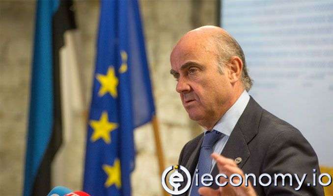 AMB Başkan Yardımcısı Luis de Guindos: ’’Euro Bölgesi Aylarca Yüksek Enflasyon Yaşayacak’’
